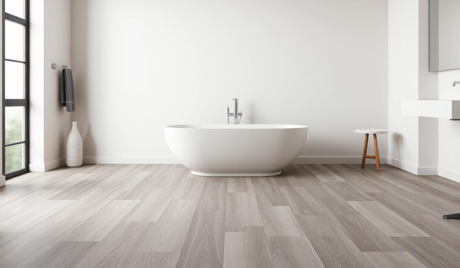 Waterproof flooring in a Carroll Iowa bathroom