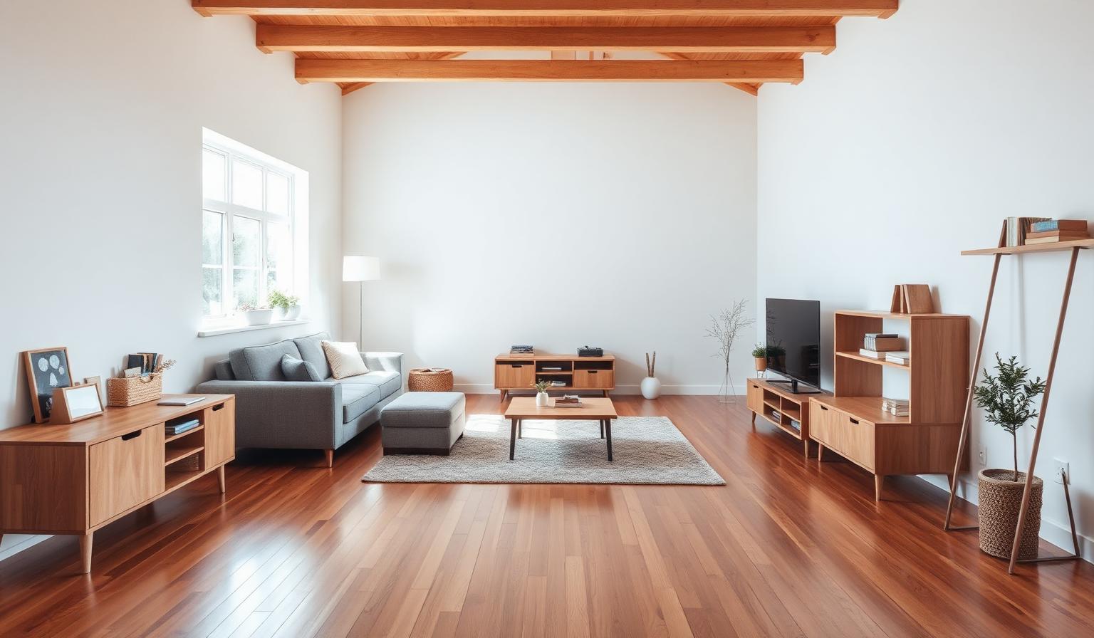 Warm hardwood flooring showroom display in Carroll Iowa